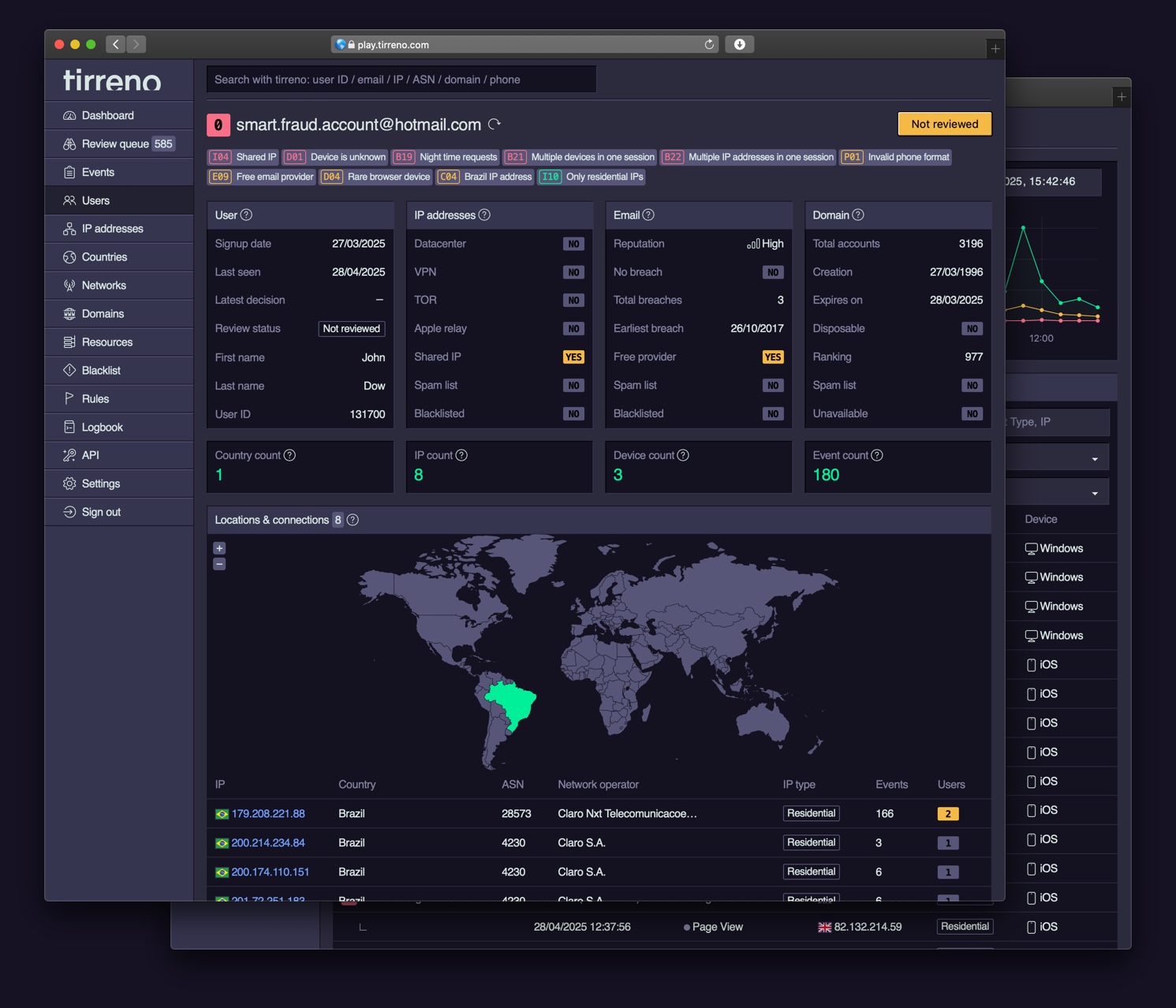 tirreno screenshot